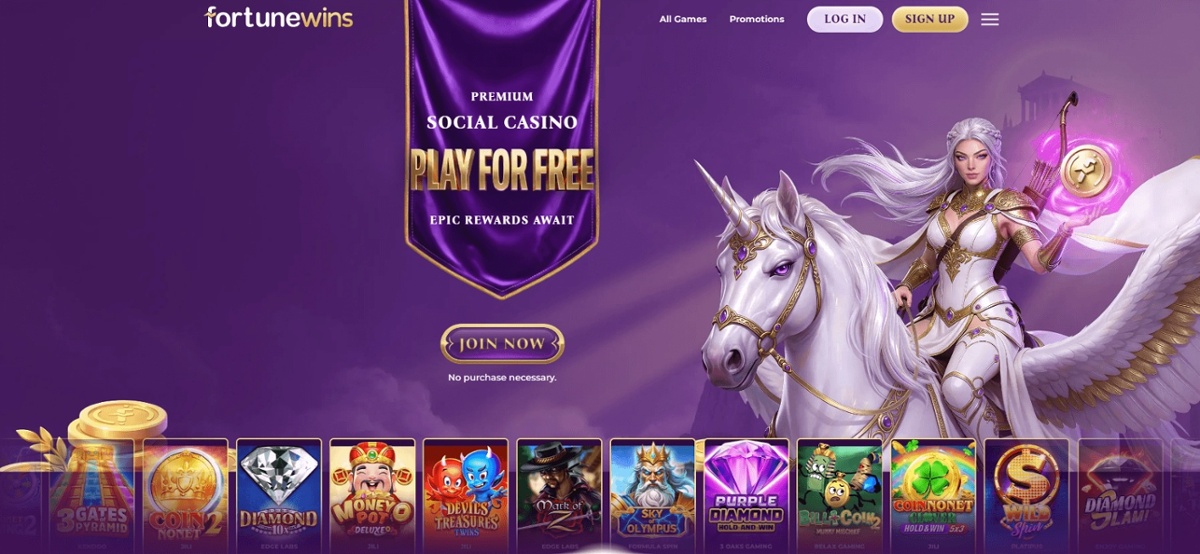 Fortune Wins homepage
